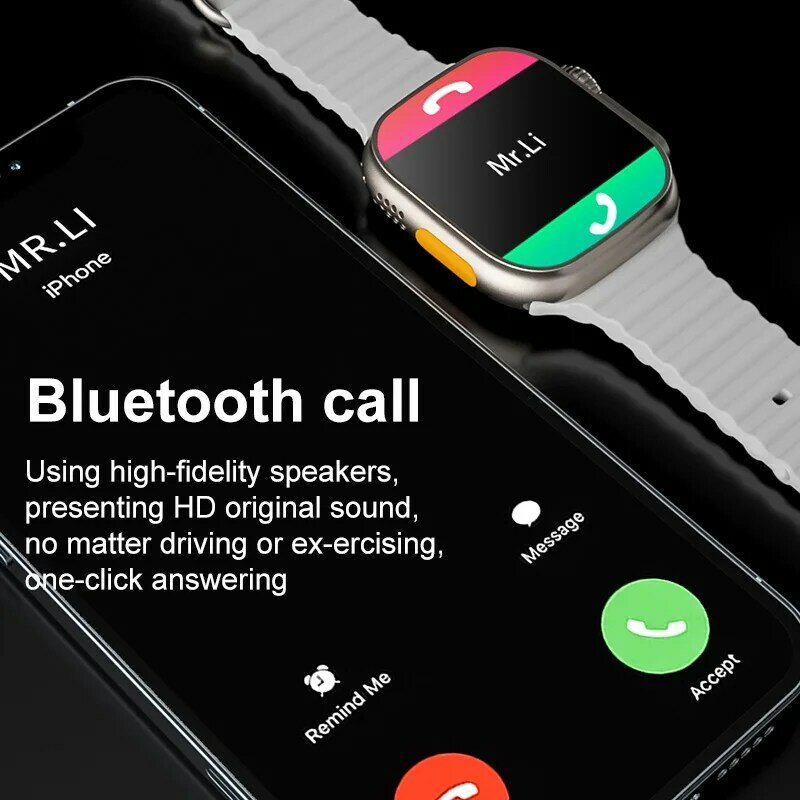 49 مللي متر الرجال ساعة ذكية Z8 الترا ماكس IP68 مقاوم للماء NFC Smartwatch سبائك التيتانيوم الساعات الرياضية ل IOS أندرويد مع قفل حزام