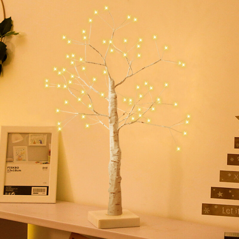 Leclstar LED ليلة مصباح عطلة الإضاءة مقعد غرفة ديكور غرفة نوم شجرة عيد الميلاد الجنية أضواء بطارية جافة USB تعمل الجدول مصباح