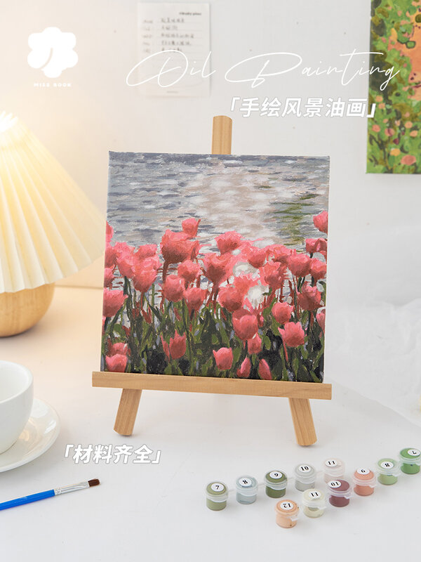 Beginner Oil Painting Set Coloring Oil Painting Numbers Marked DIY Coloring Painting Oil Painting Texture Painting Hand-paint