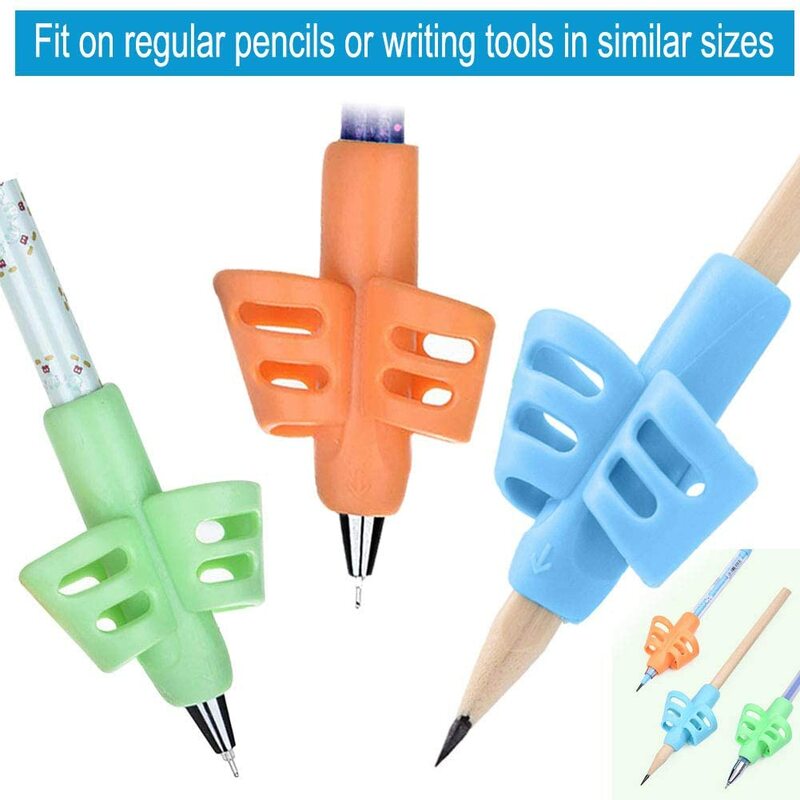 الأطفال الكتابة قلم رصاص وقلم وجاف حامل الاطفال تعلم ممارسة قلم من السيليكون المعونة الموقف تصحيح الجهاز للطلاب