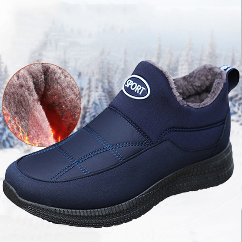 الرجال أحذية الثلوج المشي أحذية رجالي موضة الرجال أحذية الشتاء الذكور حذاء رجالي مقاوم للماء الرجال الأحذية الدفء الأحذية حذاء برقبة للعمل