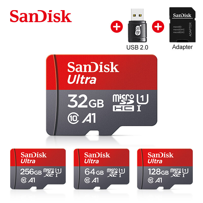 بطاقة سانديسك مايكرو SD 32G 64G 128G 200GB 256G 400GB بطاقة ذاكرة TF للتبديل لعبة مراقبة الفيديو الهاتف الذكي طائرات بدون طيار #2