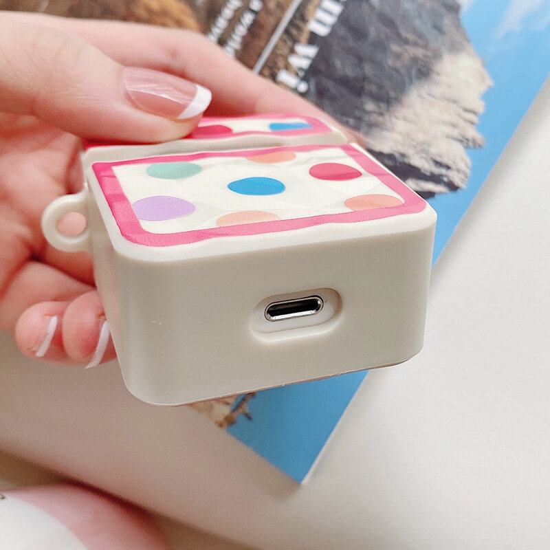 Earphone Case For AirPods Pro Case TPU Soft Protector Cover Transparent Box For Air Pods 2 1 Wireless Earphone Cases Flower Bags