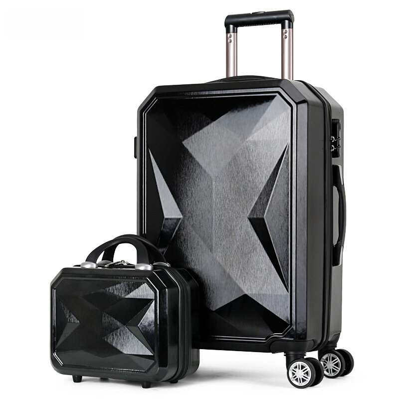 موضة الماس تصميم كاردان عجلة صندوق الجمع ، 20 بوصة العصرية نسخة الطالب كلمة السر عربة حقيبة