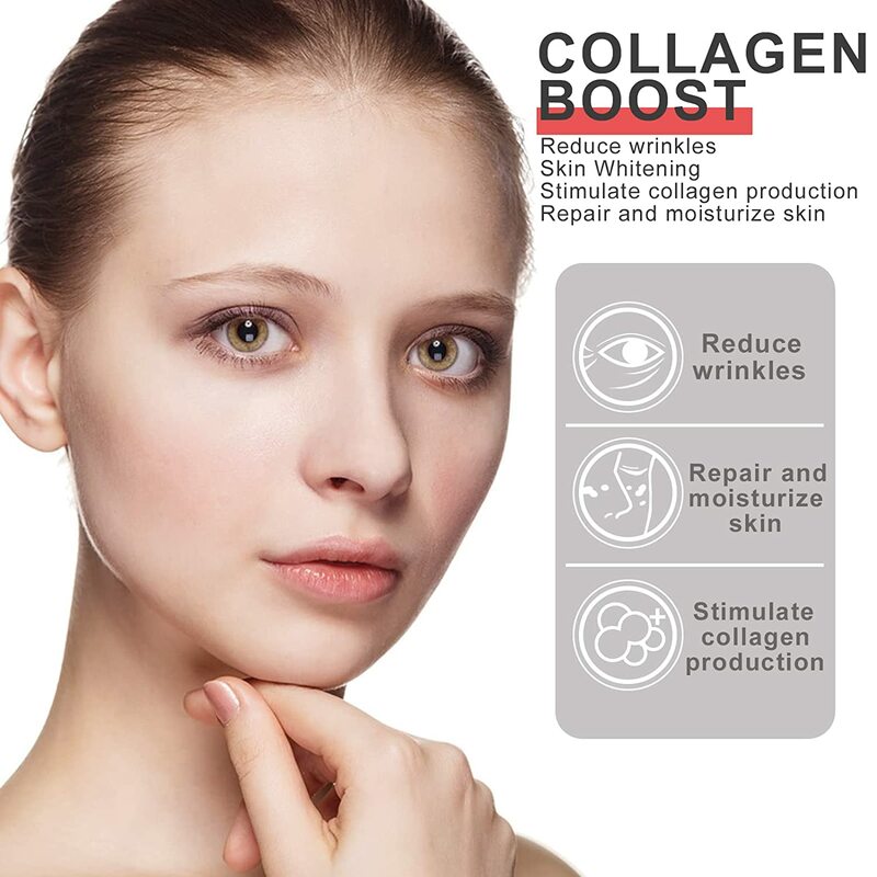 إيلهو المرأة الكولاجين تعزيز مكافحة الشيخوخة مصل الكولاجين الداعم للوجه مع حمض الهيالورونيك للجنسين الكولاجين كريم وجه