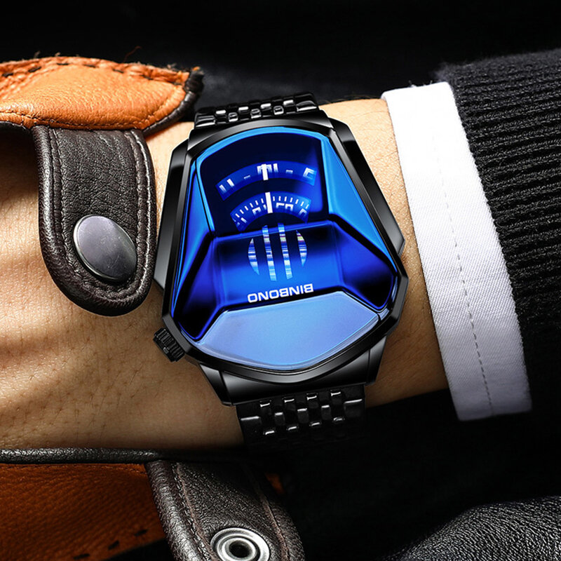 2022 جديد 3 قطعة سوار ساعة رجالية مجموعة رائعة سوار الفولاذ المقاوم للصدأ حزام الأبيض الهاتفي الأعمال كوارتز ساعة اليد للزوج