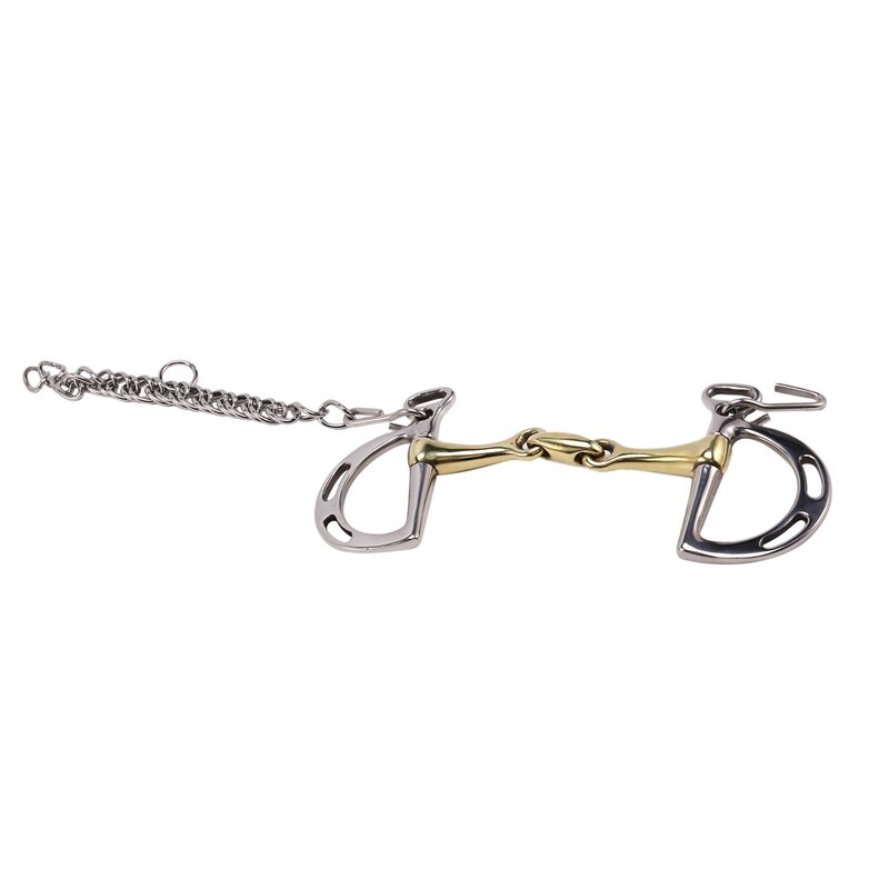 Horse Mouth Loose Stainless Steel Kimberwick Bit Horse Equipment 5 Inches Broken Mouth Copper Mouth Snaffle Equipment