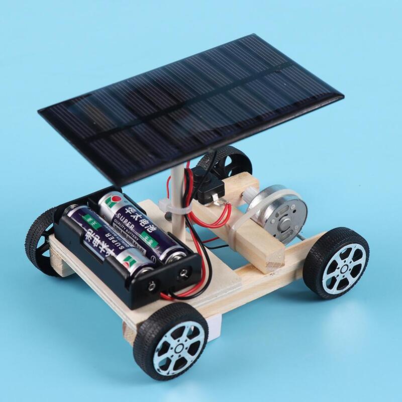 تجميع الطاقة الشمسية سيارة الاختراعات الإبداعية قدرة المحرك للأطفال التفكير النشط DIY بها بنفسك عدة إلكترونية تكنولوجيا اللعب للبنين