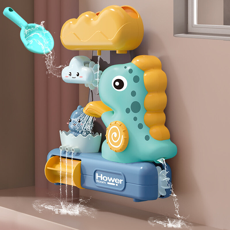 طفل ديناصور حمام اللعب Kawaii الحيوان الرش المائية رذاذ الماء لعبة الحمام الاستحمام حوض الاستحمام لعبة للأطفال طفل