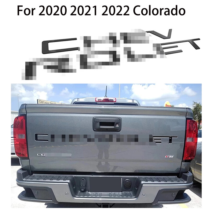 يصلح لشروليه Colorado2020 2021 2022 الباب الخلفي ABS إدراج رسائل ثلاثية الأبعاد أثار وقوية لاصق الشارات رسائل الباب الخلفي شعارات