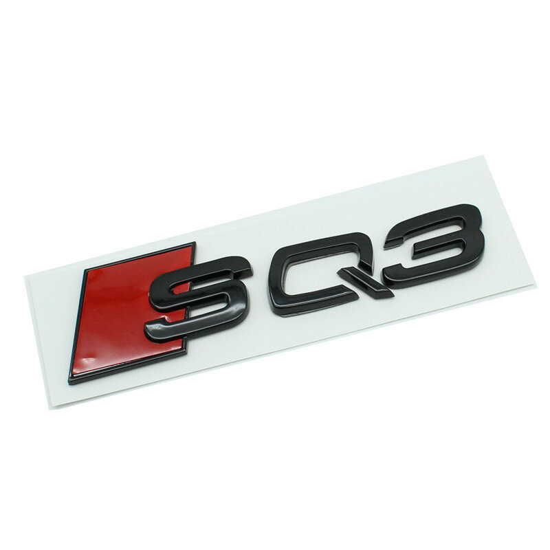 سيارة ثلاثية الأبعاد ABS ملصقات وشارات لأودي SQ3 SQ5 SQ7 Q3 Q5 Q7 سيارة الخلفي جذع الجسم شعار شارة ملصقات التصميم الديكور