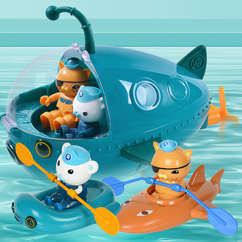 Octonauts الغواصة الاستحمام اللعب فانوس قارب السمك أنيمي عمل أرقام نموذج ألعاب الدمى للأطفال الفتيات هدية عيد ميلاد