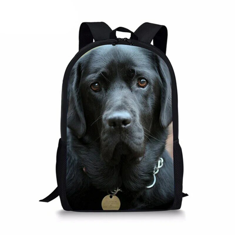 Children Book Bag Boy School Bags Casual Back Pack for Girls Schoolbags Cute Labrador Dog Pattern Kids Backpack Child Bookbag