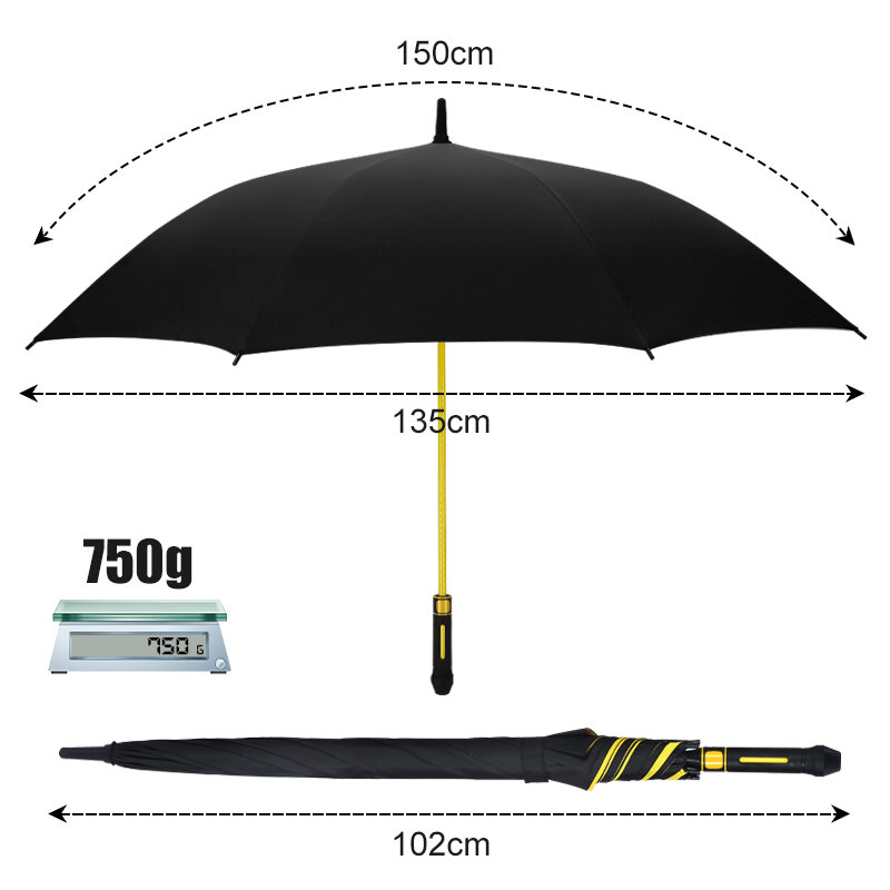 تنتاغون مظلة كبيرة طويلة مقبض طبقة مزدوجة يندبروف عززت مظلة الأسرة في الهواء الطلق السفر المطر المظلات مخيم الصيد