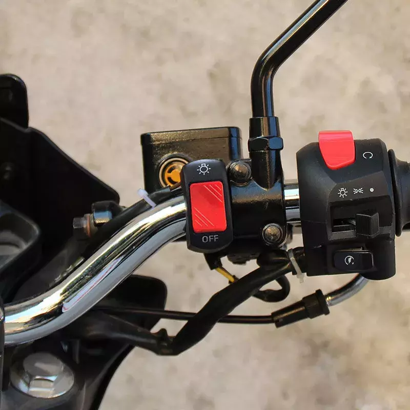 ON/OFF دراجة نارية مفتاح ضغط زر 12 فولت زر موصل المقود التبديل ل ATV درّاجة تعمل بالكهرباء سكوتر دراجة نارية