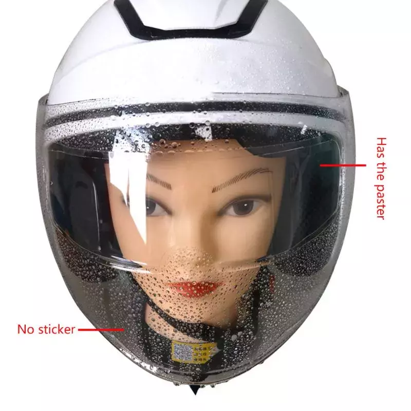 Universal Helmet Clear Anti-Fog Motorcycle Helmet Lens Fog Resistant Films R9CC
