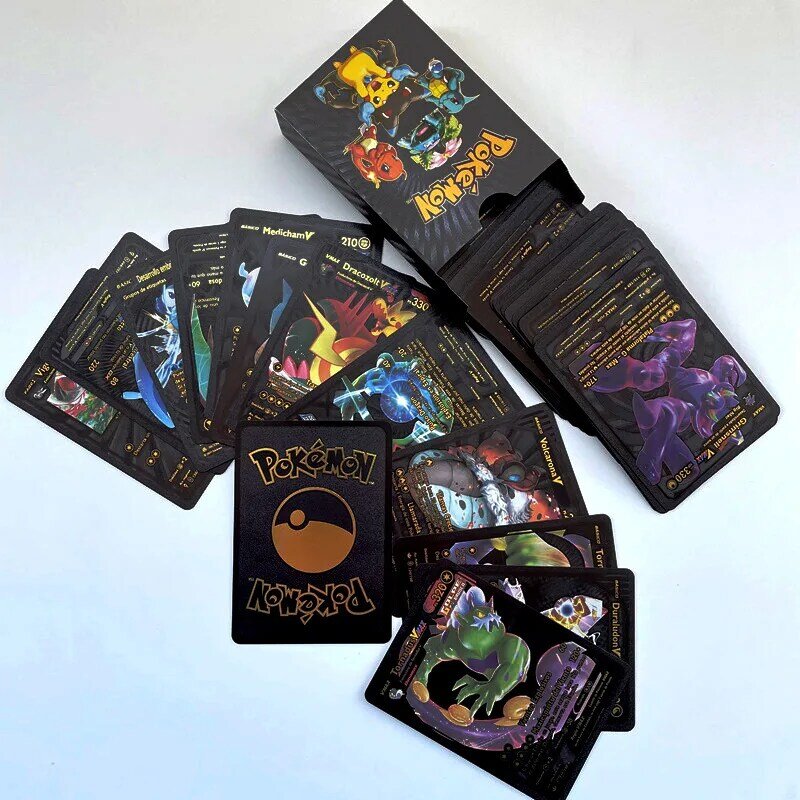 جديد 11 قطعة بطاقات البوكيمون المعادن الذهب Vmax GX كارت طاقة Charizard بيكاتشو جمع نادر معركة المدرب بطاقة ألعاب أطفال هدايا