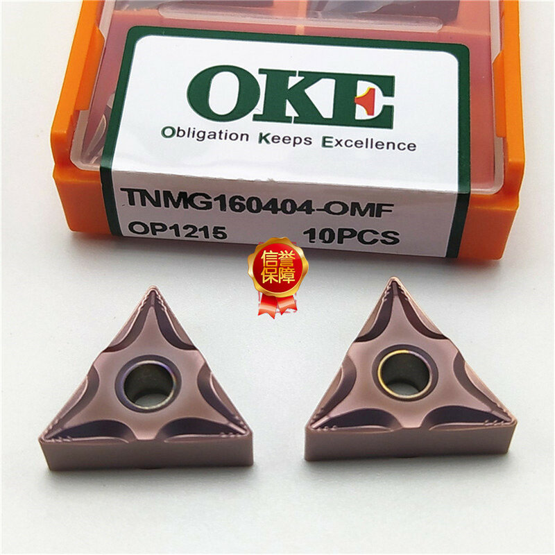 الجودة الأصلية OKE TNMG160404-MF TNMG160408-MF TNMG160404-OMF TNMG160408-OMF صناعة كربيد OP1215