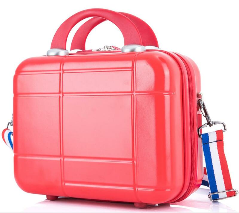 2021 منتج جديد حقيبة مستحضرات التجميل قطري حقيبة تروللي بعجلات الطفل الأمتعة حقيبة صغيرة 14 بوصة الأمتعة