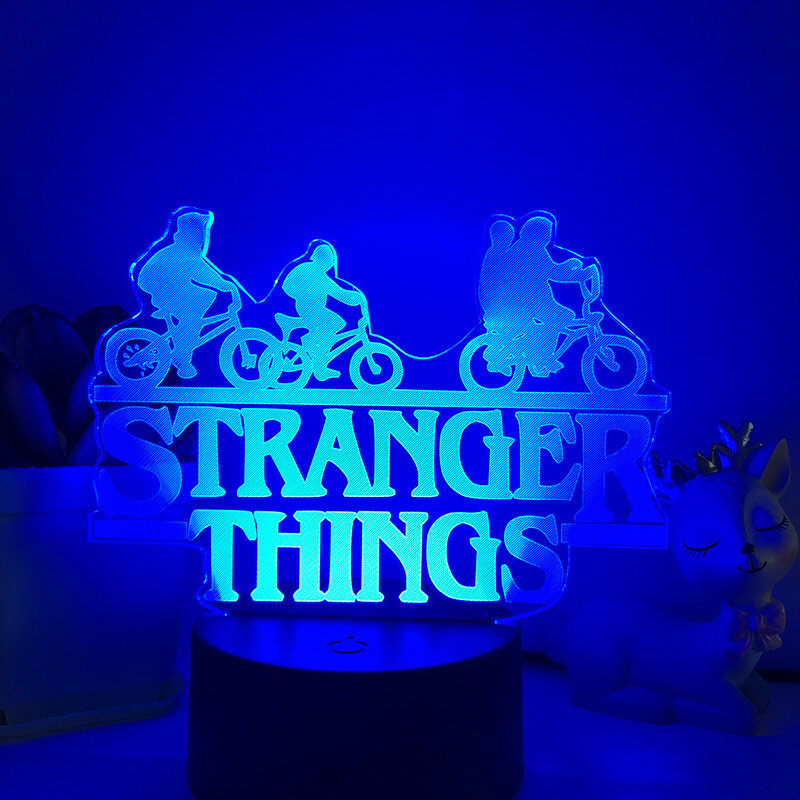غريب الأشياء ثلاثية الأبعاد LED 16 ألوان ليلة ضوء غرفة نوم الأطفال مصباح للزينة مصباح لغرفة النوم غرفة نوم الديكور ديكور المنزل