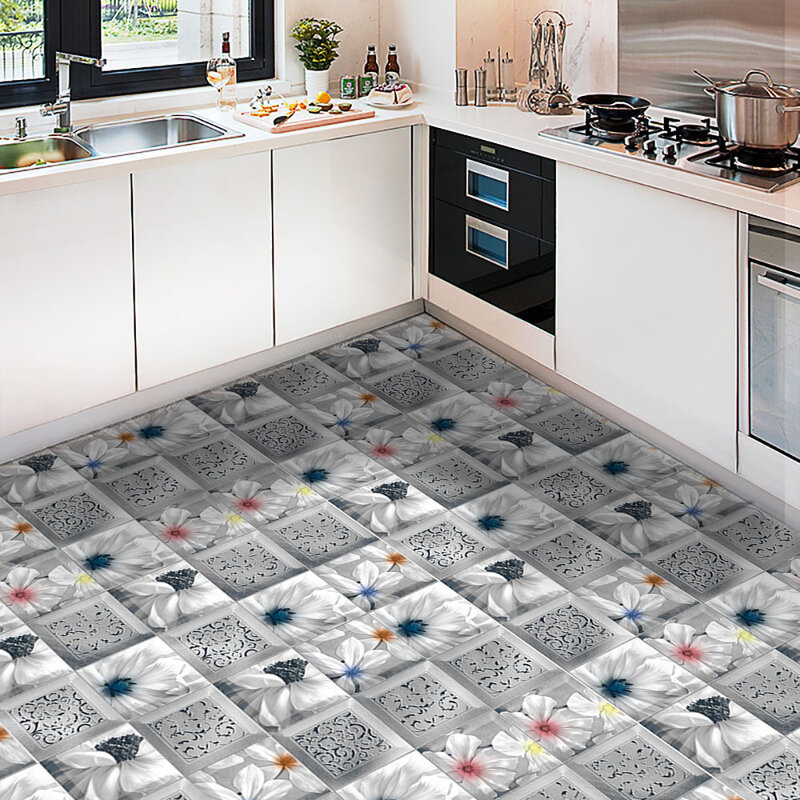 النمط الأوروبي نمط محاكاة بلاط ملصقات ديكور المنزل Wallpaper بها بنفسك خلفية المطبخ الحمام الديكور ذاتية اللصق ملصقات جدار