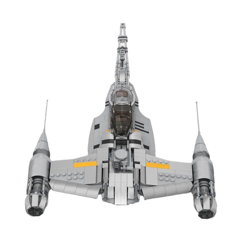 MOC الفضاء الحرب N-1 مقاتلة بنة عدة طائرة دورية الحرفية سفينة الفضاء ل Naboo الطوب نموذج لتقوم بها بنفسك طفل لعبة هدية عيد ميلاد