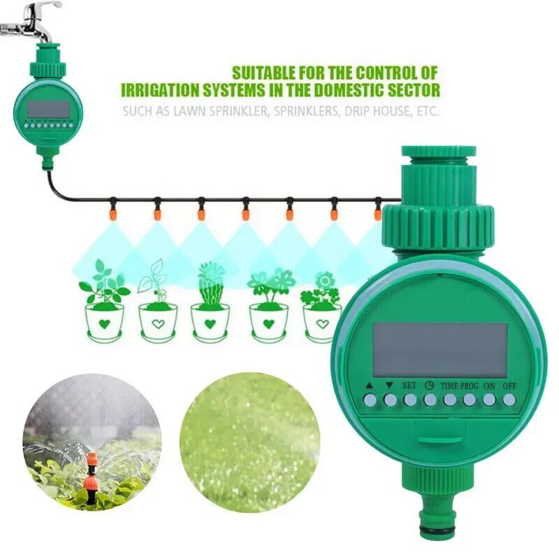 الإلكترونية حديقة سقي الموقت شاشة الكريستال السائل حديقة التلقائي الري تحكم الذكاء صمام جهاز التحكم سقي