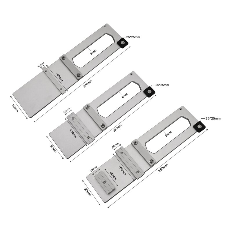 Electric Circular Saw Guide Rail Clamp 90° Right Angle Guide Rail Clamp w/ Adjustable Horizontal Distance Auxiliary Tool