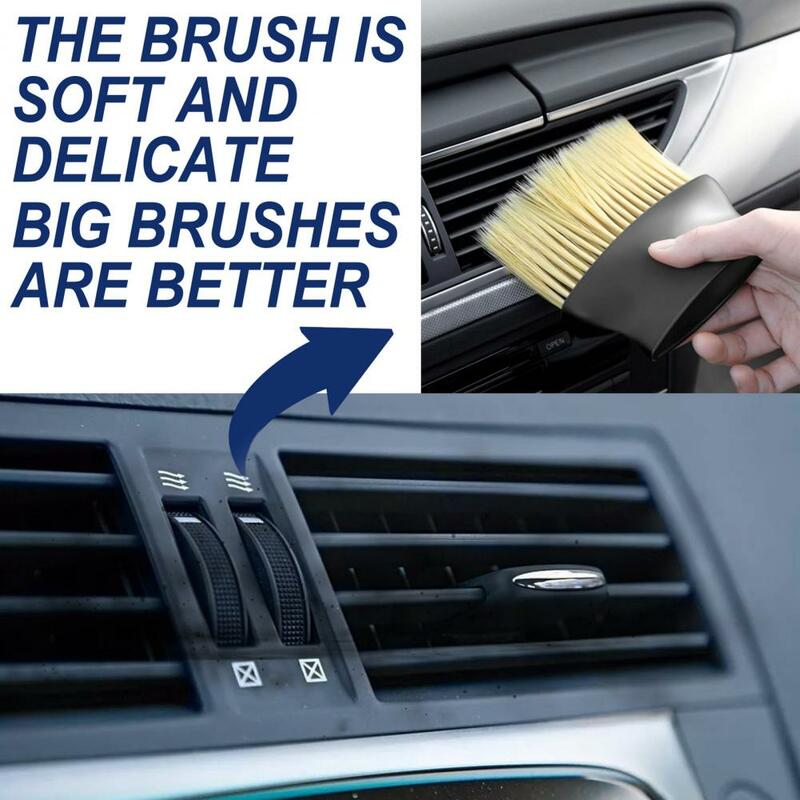 Washable 2Pcs Quality Car Interior Cleaning Dust Removal Brush Anti-scratch Car Dust Cleaner Deep Cleaning   for Truck