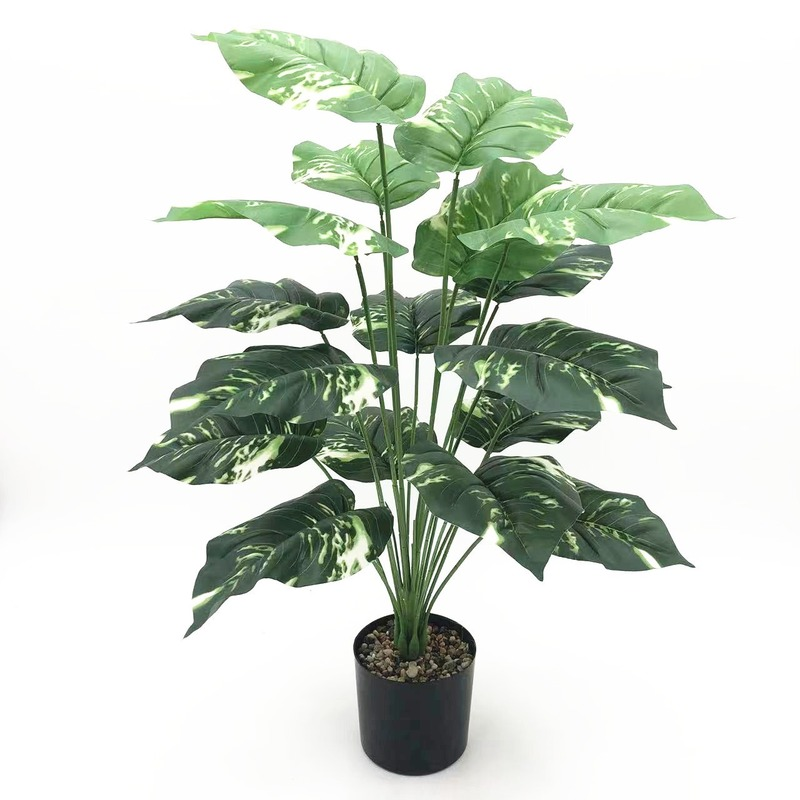 75cm Artificial Plant Evergreen Radish Potted Fake Plant Home Hotel Office Outdoor Garden Interior Decoration Green Plant Tree