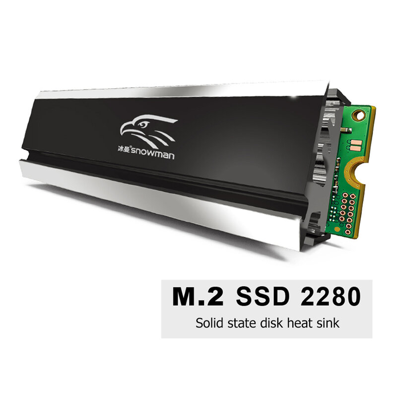M.2 SSD المبرد المبرد مع السحابات المرنة 2280 الحالة الصلبة قرص صلب المبرد تبريد لوحة حرارية ملحقات الكمبيوتر