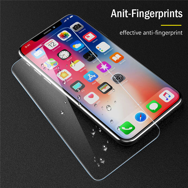 1-3 قطعة غطاء كامل الزجاج آيفون 12 X XS ماكس XR الزجاج المقسى IPhone7 8 6 6s زائد 5 5s SE 2020 11 برو حامي الشاشة