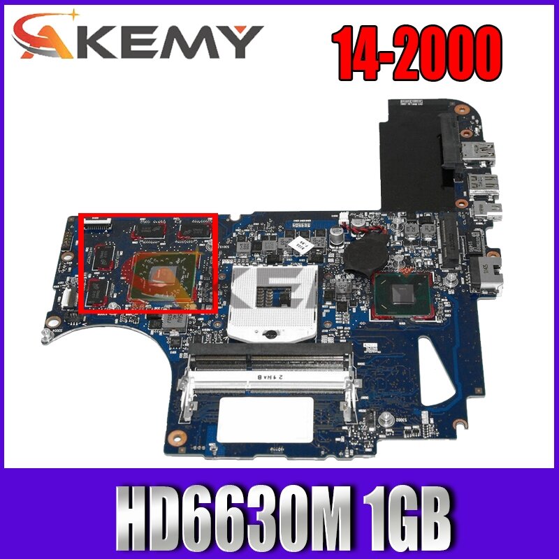 Akemy 654173-001 كمبيوتر محمول لوحة رئيسية لأجهزة HP الحسد 14 14-2000 سلسلة PCA SYS مجلس HM65 DSC HD6630M 1GB 6050A2443401-MB-A02