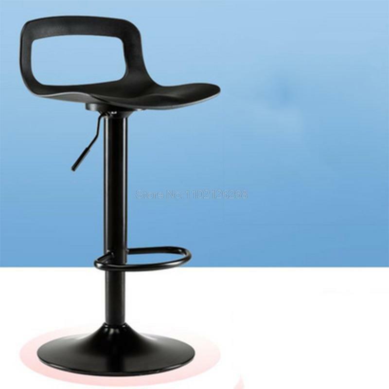 Multifunctional Modern Bar Stool Adjustable Lift Chair Home Backrest Bar Stool Rotating Lift High Stool Bar Stool #4