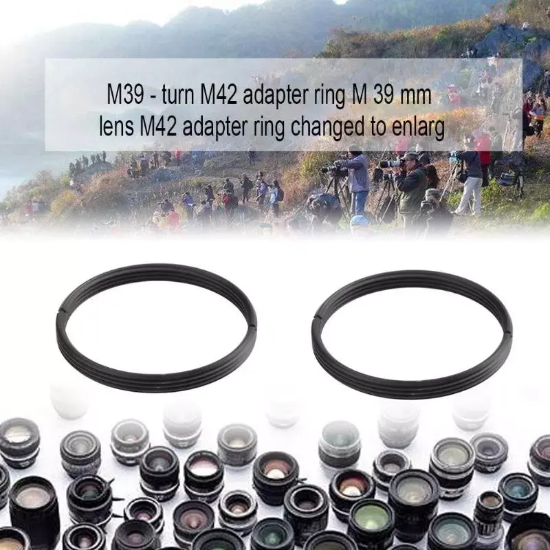 عالية الدقة المعادن M39 عدسة إلى M42 39 مللي متر إلى 42 مللي متر محول حلقة المسمار عدسة محول تركيب ل Pentax M39-M42 مريحة