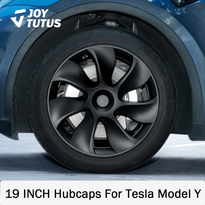 19 بوصة Hubcap يغطي الأداء استبدال ل تسلا نموذج Y غطاء عجلة 4 قطعة غطاء محور كامل السيارات كماليات سيارة خارجية 2022