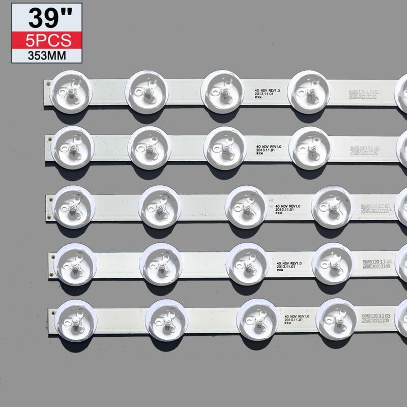 5 قطعة x LED شريط إضاءة خلفي ل التركي الممتاز 40 "NDV REV1 VES400UNDS /DC 39FHD-CNOV LC-39LD145K 40L3453DB 40PFL3018T/12