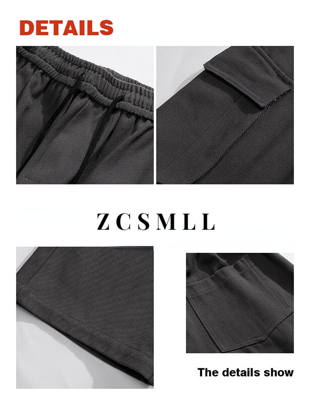 S-3XL عادية الهيب البوب البضائع السراويل 2023 جديد اليابانية خمر ملابس عمال القطن Pants غير رسمية الرجال الأمريكية فضفاض مستقيم السراويل