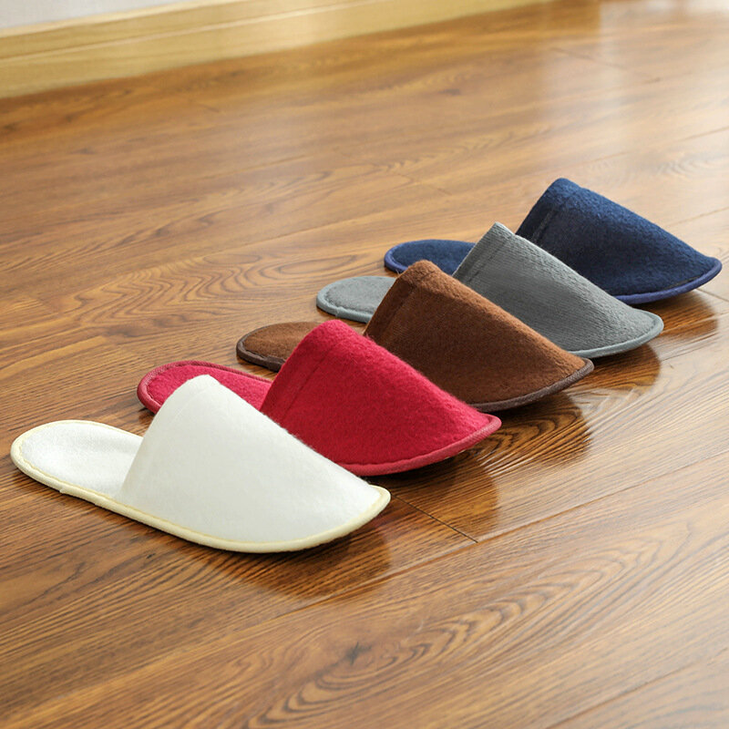 Disposable Slippers Hotel Travel Slipper Sanitary Party Home Guest Use Men Women Unisex Closed Toe Shoes