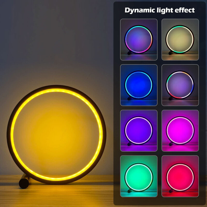 الذكية RGB LED ليلة ضوء سطح المكتب جو مصباح بلوتوث APP التحكم ضوء للألعاب غرفة نوم السرير ديكور المنزل