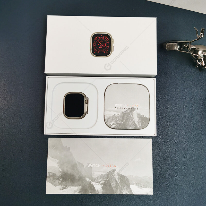 H11 الترا ساعة ذكية الرجال 49 مللي متر لتحديد المواقع NFC Smartwatch سبائك التيتانيوم 173 الرياضة وضع اللياقة البدنية ساعة ل IOS أندرويد مع قفل حزام