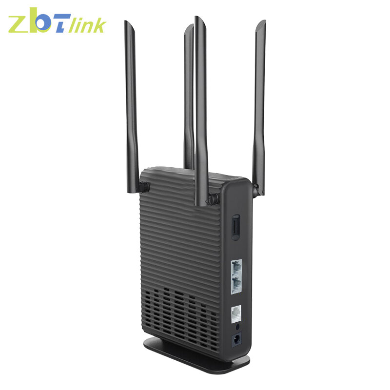 جهاز توجيه بشريحة 4G LTE من Zbtlink 1200mbps 300Mbps 2 * LAN 10G لتاريخ حركة المرور واي فاي مكبر إشارة خارجي 4G EC200AEUHA مودم #2