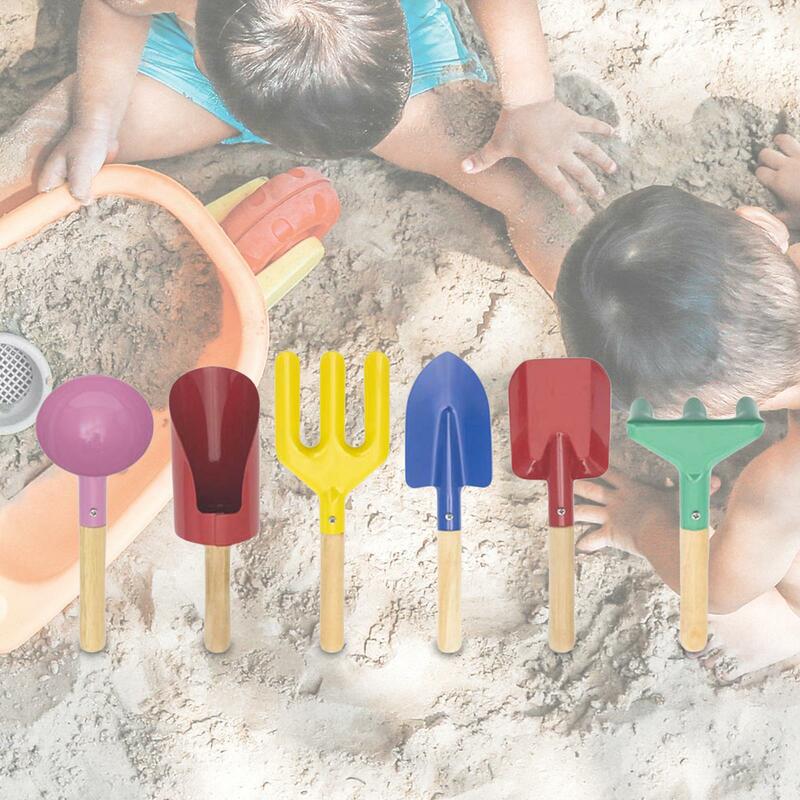 6 قطع الاطفال مجموعة أدوات البستنة الفناء الخلفي اللعب متعة للمنزل حديقة الجنية
