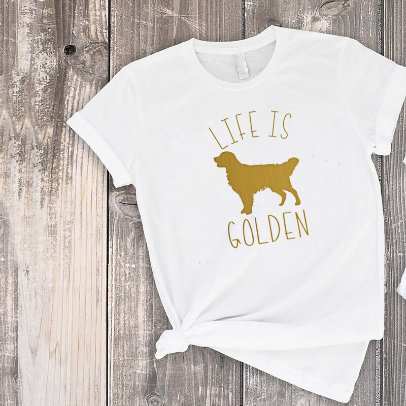 الذهبي المسترد قميص الحياة هو الذهبي مطابقة الأسرة وتتسابق موضة طباعة الطفل هدية 2022 الأسرة الملابس مجموعات شقيقة كبيرة