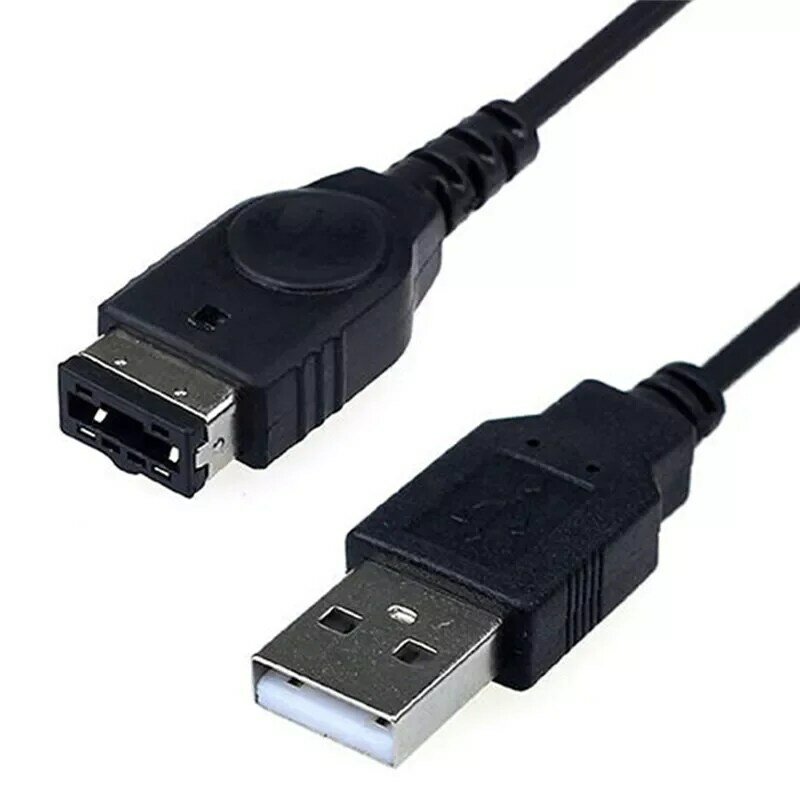1 قطعة أسود USB شحن مسبقا خط الحبل كابل الشاحن ل/SP/GBA/GameBoy/NS/DS Hot البيع