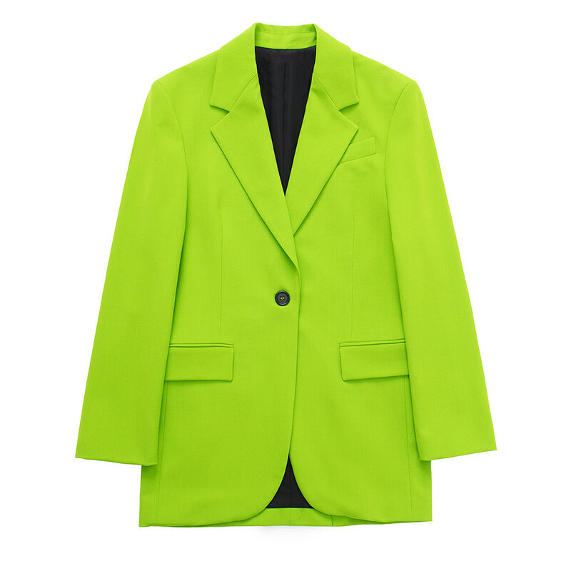 Ladies Pockets Design Fitting Blazer Women Long Sleeve Casual Office Lady Outerwear Jacket Coat Women Blazer Chic Tops Female