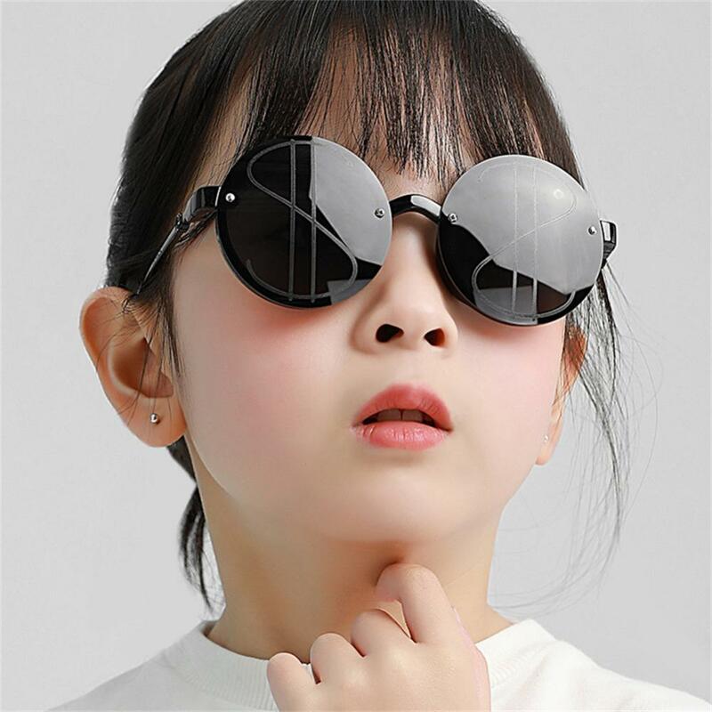 الاتجاه الجديد للأطفال النظارات الشمسية الرجعية إطار دائري الاطفال النظارات الشمسية الأشعة فوق البنفسجية حماية النظارات الشمسية خمر لمدة 2-10 سنوات طفل الملحقات