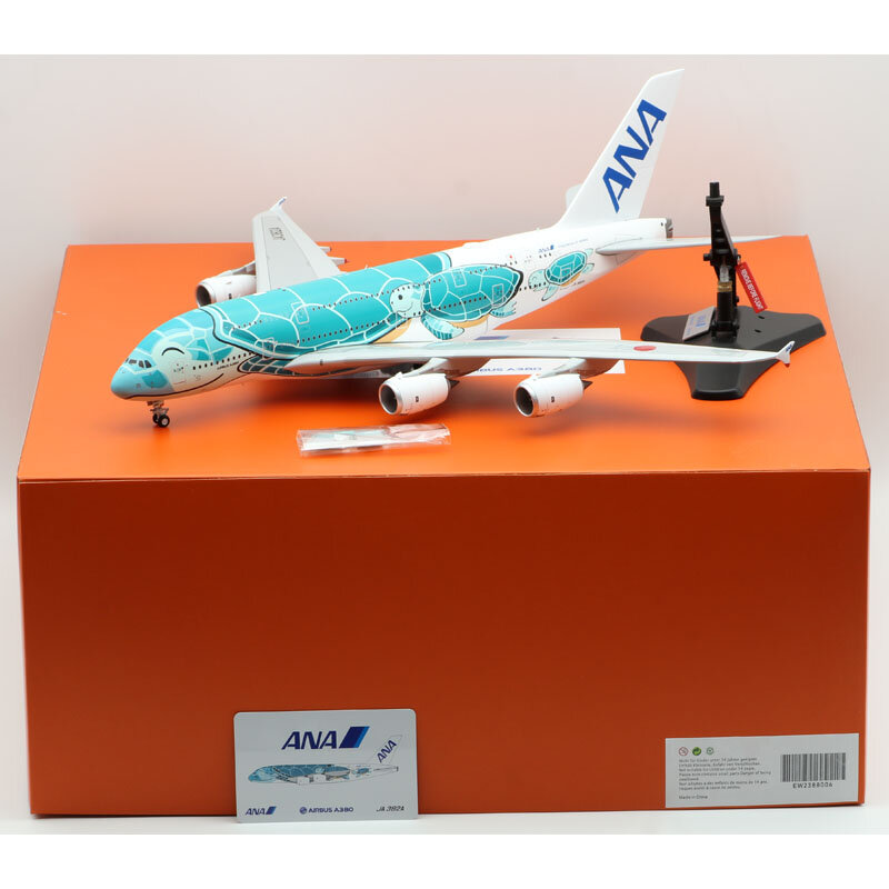 هدية طائرة قابلة للجمع من سبيكة EW2388006 JC 1:200 ANA "staralli" Airbus A380 Flying Honu Livery Diecast طراز Aircarft JA382A #1