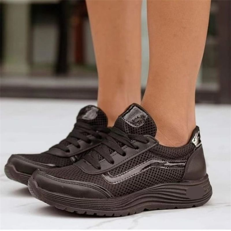 جديد النساء أحذية رياضية كاجوال تنفس الدانتيل متابعة حذاء مسطح امرأة احذية الجري الصلبة الإناث شبكة السيدات أحذية رياضية حجم كبير #2