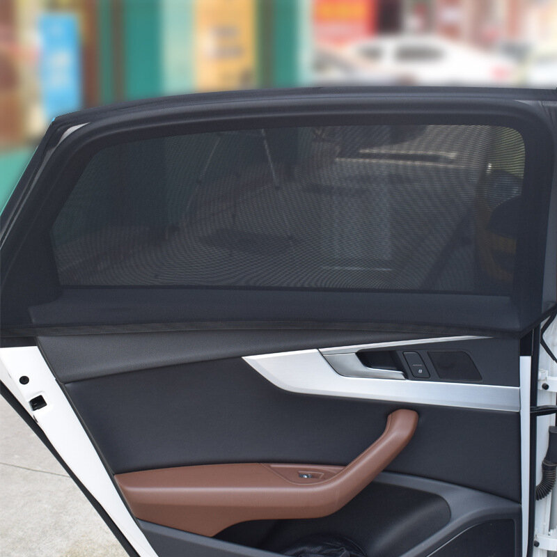 2 قطعة اكسسوارات السيارات التصميم الشمس الظل السيارات UV حماية الستار نافذة جانبية ظلة شبكة الشمس قناع حماية نافذة الأفلام